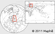 Blank Location Map of Belskiy, highlighted parent region, highlighted grandparent region, within the entire country