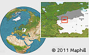 Satellite Location Map of Belskiy, highlighted parent region, highlighted grandparent region