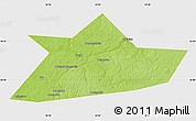 Physical Map of Belskiy, single color outside