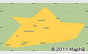 Savanna Style Simple Map of Belskiy, single color outside
