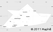 Silver Style Simple Map of Belskiy, single color outside