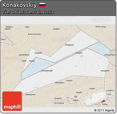 Classic Style 3D Map of Konakovskiy