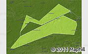 Physical 3D Map of Konakovskiy, darken