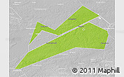 Physical 3D Map of Konakovskiy, lighten, desaturated