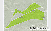 Physical 3D Map of Konakovskiy, lighten, semi-desaturated