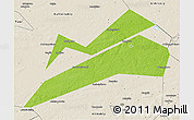 Physical 3D Map of Konakovskiy, shaded relief outside