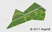 Satellite 3D Map of Konakovskiy, single color outside