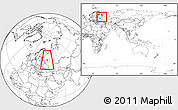 Blank Location Map of Konakovskiy, highlighted grandparent region, within the entire country