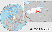 Gray Location Map of Konakovskiy, highlighted parent region