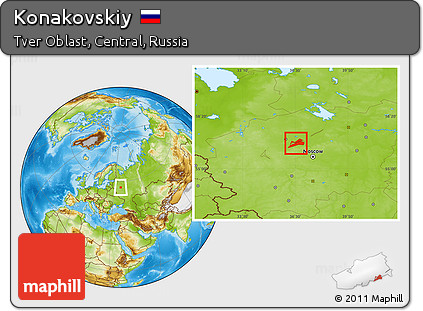 Physical Location Map of Konakovskiy