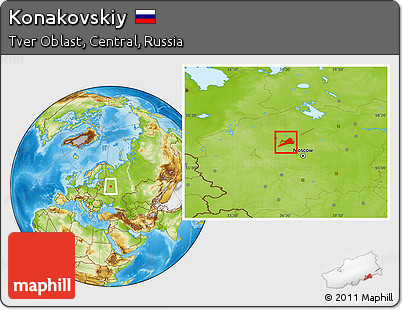 Physical Location Map of Konakovskiy