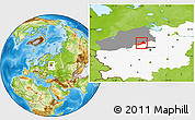 Physical Location Map of Konakovskiy, highlighted parent region, highlighted grandparent region