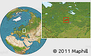 Satellite Location Map of Konakovskiy