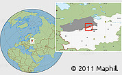 Savanna Style Location Map of Konakovskiy, highlighted parent region, highlighted grandparent region