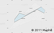 Silver Style Map of Konakovskiy, single color outside