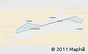 Classic Style Panoramic Map of Konakovskiy, single color outside