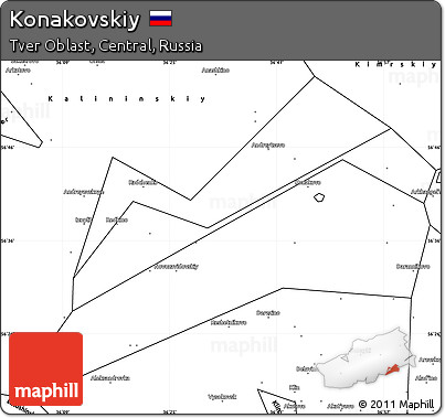 Blank Simple Map of Konakovskiy