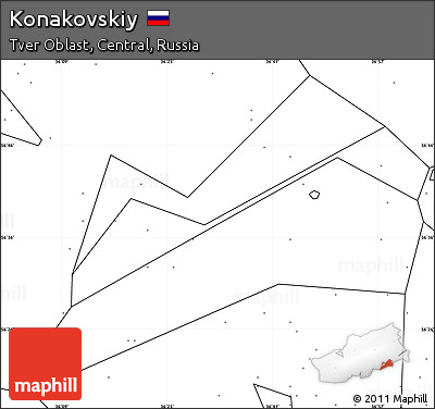 Blank Simple Map of Konakovskiy, no labels