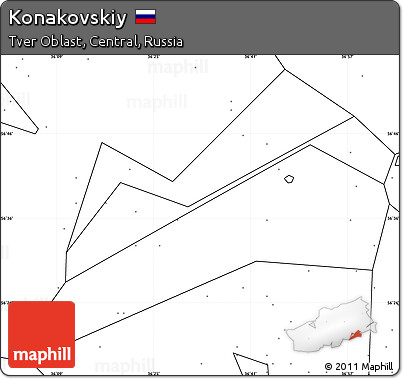 Blank Simple Map of Konakovskiy, no labels