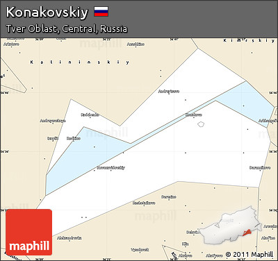 Classic Style Simple Map of Konakovskiy