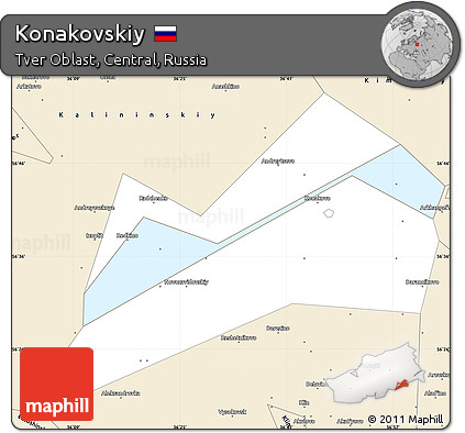 Classic Style Simple Map of Konakovskiy