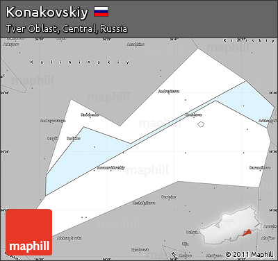 Gray Simple Map of Konakovskiy