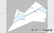Gray Simple Map of Konakovskiy, single color outside