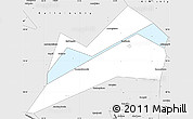 Silver Style Simple Map of Konakovskiy