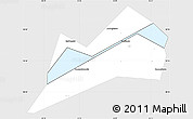 Silver Style Simple Map of Konakovskiy, single color outside