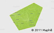 Physical 3D Map of Likhoslavlskiy, single color outside