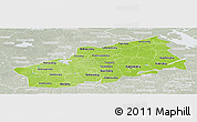 Physical Panoramic Map of Tver Oblast, lighten, semi-desaturated