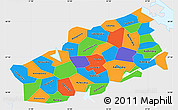 Political Simple Map of Tver Oblast, single color outside