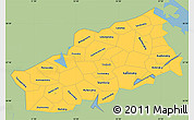 Savanna Style Simple Map of Tver Oblast, single color outside