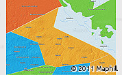 Political 3D Map of Vesyegonskiy