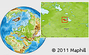 Physical Location Map of Vesyegonskiy