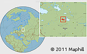 Savanna Style Location Map of Vesyegonskiy