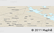 Shaded Relief Panoramic Map of Vesyegonskiy