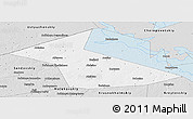 Silver Style Panoramic Map of Vesyegonskiy