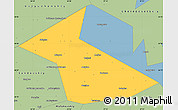 Savanna Style Simple Map of Vesyegonskiy