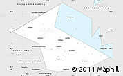 Silver Style Simple Map of Vesyegonskiy