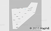 Gray 3D Map of Zapadnodvinskiy, single color outside