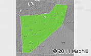 Political 3D Map of Zapadnodvinskiy, desaturated