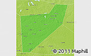 Political 3D Map of Zapadnodvinskiy, physical outside