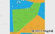 Political 3D Map of Zapadnodvinskiy