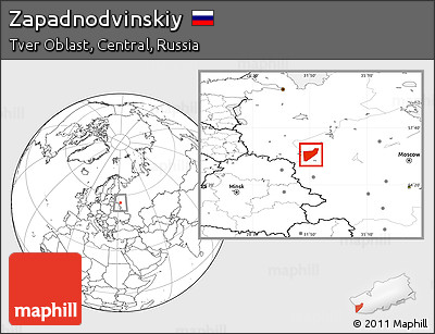 Blank Location Map of Zapadnodvinskiy
