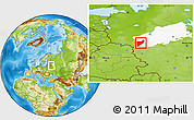 Physical Location Map of Zapadnodvinskiy, highlighted parent region
