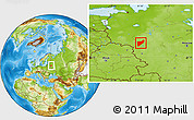 Physical Location Map of Zapadnodvinskiy