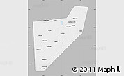 Gray Map of Zapadnodvinskiy, single color outside