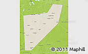 Shaded Relief Map of Zapadnodvinskiy, physical outside