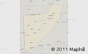 Shaded Relief Map of Zapadnodvinskiy, semi-desaturated